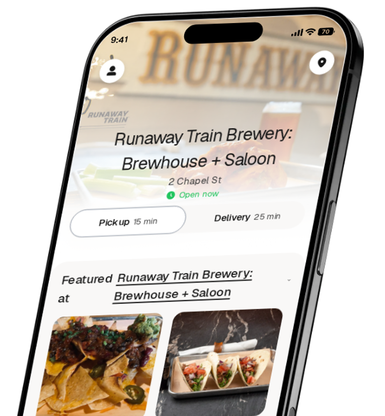 Runaway Train Brewery: Brewhouse + Saloon app preview