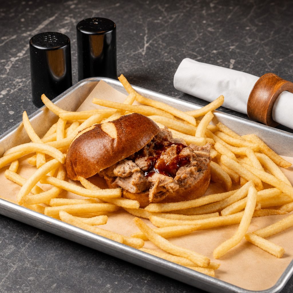 Pulled Pork Sandwich.